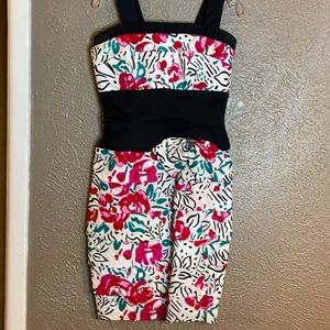 Vintage 80’s multi- color dress